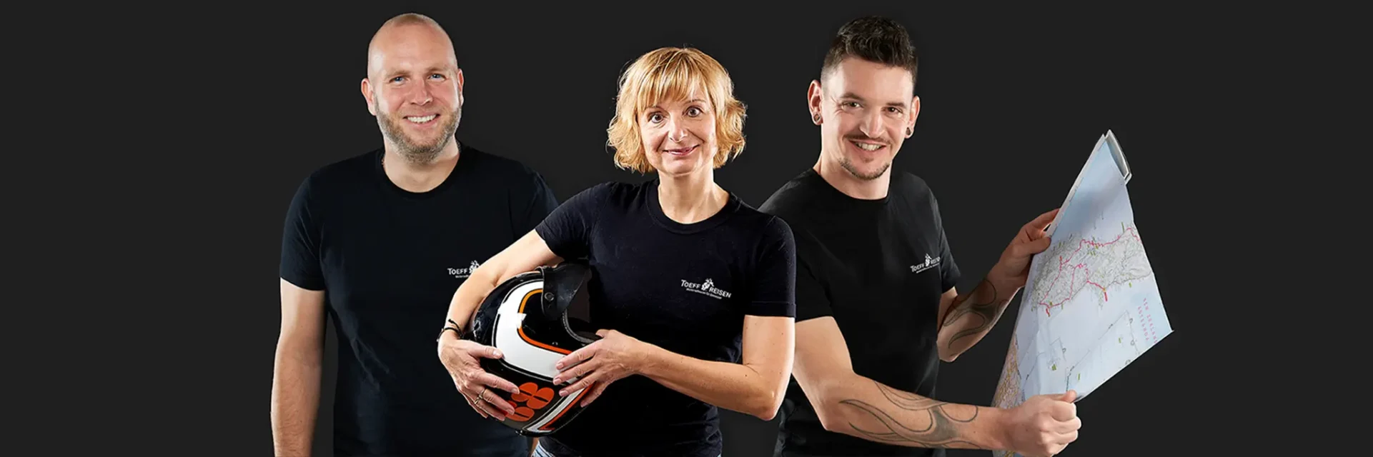 Das Traumautoreisen-Team: Carsten, Kerstin und Rinaldo